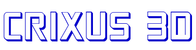 Crixus 3D 字体